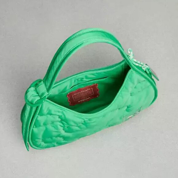 Coach Coachtopia Loop Ergo Bag Cloud Quilting Green Shoulder 90s Bag CV875 - Picture 9 of 12